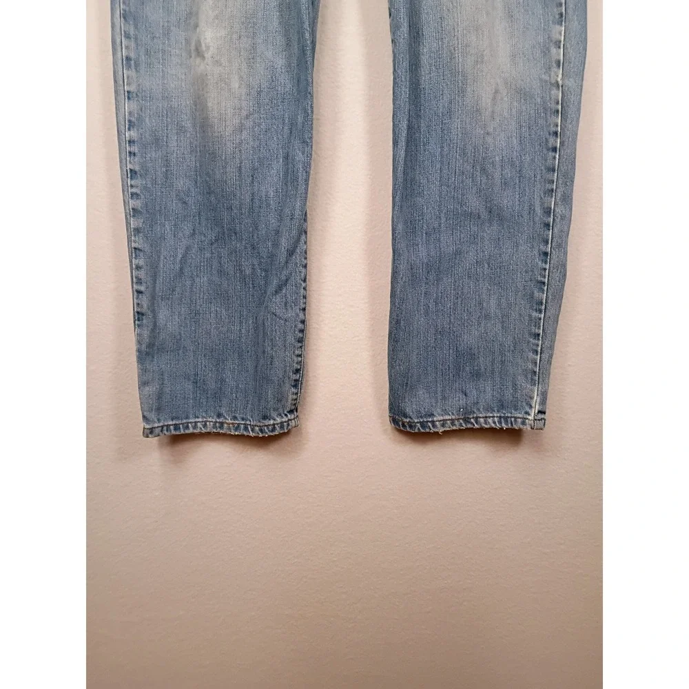 Vintage Aesthetic Eddie Bauer Mens 33x29 Blue Light Wash Classic Fit Jeans